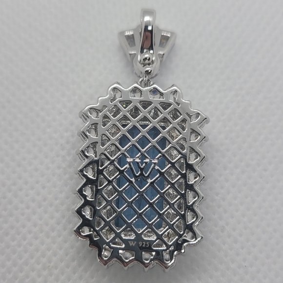 Charles Winston for Bella Luce® lab created Blue Spinel & Cubic Zirconia Pendant - Picture 3 of 7